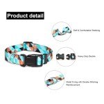 Adjustable Nylon Dog Collar with Fun Patterns