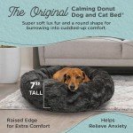 Sheri’s Calming Donut Dog Bed, Charcoal Mink 23
