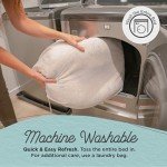 Sheri’s Calming Donut Dog Bed, Charcoal Mink 23