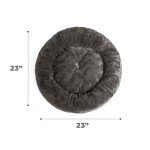 Sheri’s Calming Donut Dog Bed, Charcoal Mink 23