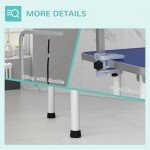 Blue Foldable Dog Grooming Table with Adjustable Arm