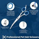 Professional Stainless Steel Dog Grooming Scissors - 6.5