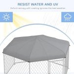 PawHut Outdoor Dog Kennel with UV-Resistant Roof