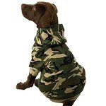 Camo Hoodie for Dogs - Size M, Green