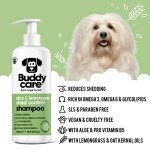 Buddycare Shed Control Dog Shampoo - Aloe & Lemongrass