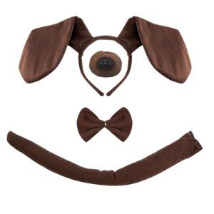 4-Piece Dog Costume Set for Halloween Fun