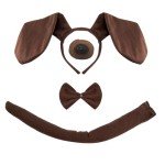 4-Piece Dog Costume Set for Halloween Fun