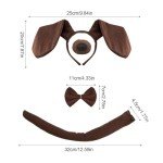 4-Piece Dog Costume Set for Halloween Fun