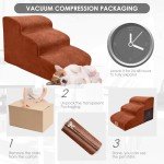 Cozy Foam Dog Steps for Easy Bed Access