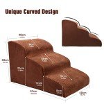 Cozy Foam Dog Steps for Easy Bed Access