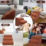 Cozy Foam Dog Steps for Easy Bed Access