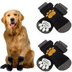 Anti-Slip Dog Socks with Adjustable Strap - Medium