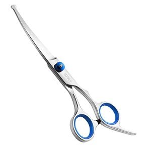 Curved Dog Grooming Scissors with Safety Tip