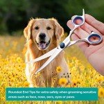 Curved Dog Grooming Scissors with Safety Tip