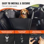 Waterproof Dog Car Booster Seat with Safety Leash