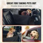 Waterproof Dog Car Booster Seat with Safety Leash