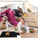 Multifunctional Dog Scratch Pad with Treat Box