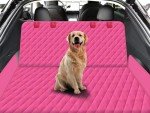 Dog Back Seat Cover for Cars and SUVs - Pink