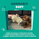 Webbox Shelby Sheep Plush Squeaky Dog Toy