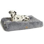 Extra Large Snug Fluffy Dog Bed - Grey