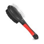 2-Sided Dog Brush for Shedding and Grooming