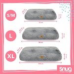 Extra Large Snug Fluffy Dog Bed - Grey