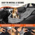 VEVOR Dog Car Booster Seat with Storage Pocket