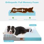 Large Washable Orthopedic Memory Foam Dog Bed