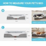 Large Washable Orthopedic Memory Foam Dog Bed