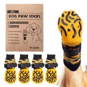 Reflective Anti-Slip Dog Socks for Injured Paws