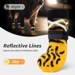 Reflective Anti-Slip Dog Socks for Injured Paws
