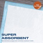 100 Pack Leakproof Puppy Training Pads - 60x60 cm