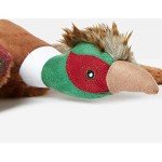 Interactive Squeaky Plush Pheasant Dog Toy