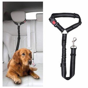 Adjustable Dog Car Seat Belt and Harness