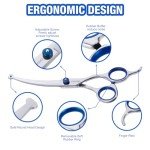 3-in-1 Dog Grooming Scissors Kit with Safety Tips