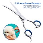 3-in-1 Dog Grooming Scissors Kit with Safety Tips