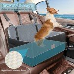 Dog Car Seat for Medium/Large Dogs with Safety Leashes