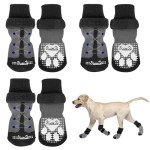 Anti-Slip Dog Socks with Grips - 3 Pairs