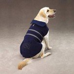 Blue Fleece-Lined Reflective Dog Jacket, Small