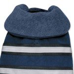 Blue Fleece-Lined Reflective Dog Jacket, Small