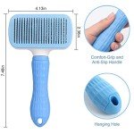 Self-Cleaning Dog Grooming Brush with Smooth Handle