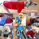 Cozy Medium Dog Fleece Hoodie in Blue