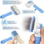 Self-Cleaning Dog Grooming Brush with Smooth Handle