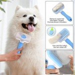 Self-Cleaning Dog Grooming Brush with Smooth Handle