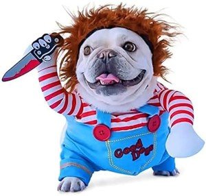 Funny Halloween Chucky Costume for Dogs & Cats