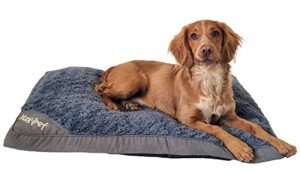 Cozy Large Washable Dog Bed - Grey 80x60cm