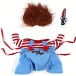 Funny Halloween Chucky Costume for Dogs & Cats