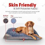 Cozy Large Washable Dog Bed - Grey 80x60cm