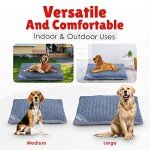 Cozy Large Washable Dog Bed - Grey 80x60cm