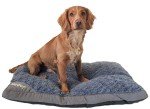 Cozy Large Washable Dog Bed - Grey 80x60cm
